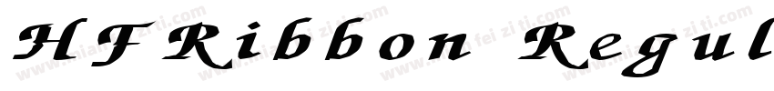 HFRibbon Regular字体转换